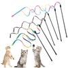 RSYHVG 6 Packs Cat Wand Toy Set, 30cm Cat Interactive