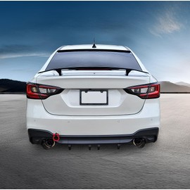 Trunk Spoiler Compatible with 2013-2016 Dodge Dart, IKON Style Glossy Black ABS Spoiler Wing with 3rd Brake Light by IKON MOTORSPORTS, 2014 2015