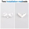 INCREWAY L Brackets Transparent 20Pcs Clear Acrylic Corner Bracket 90