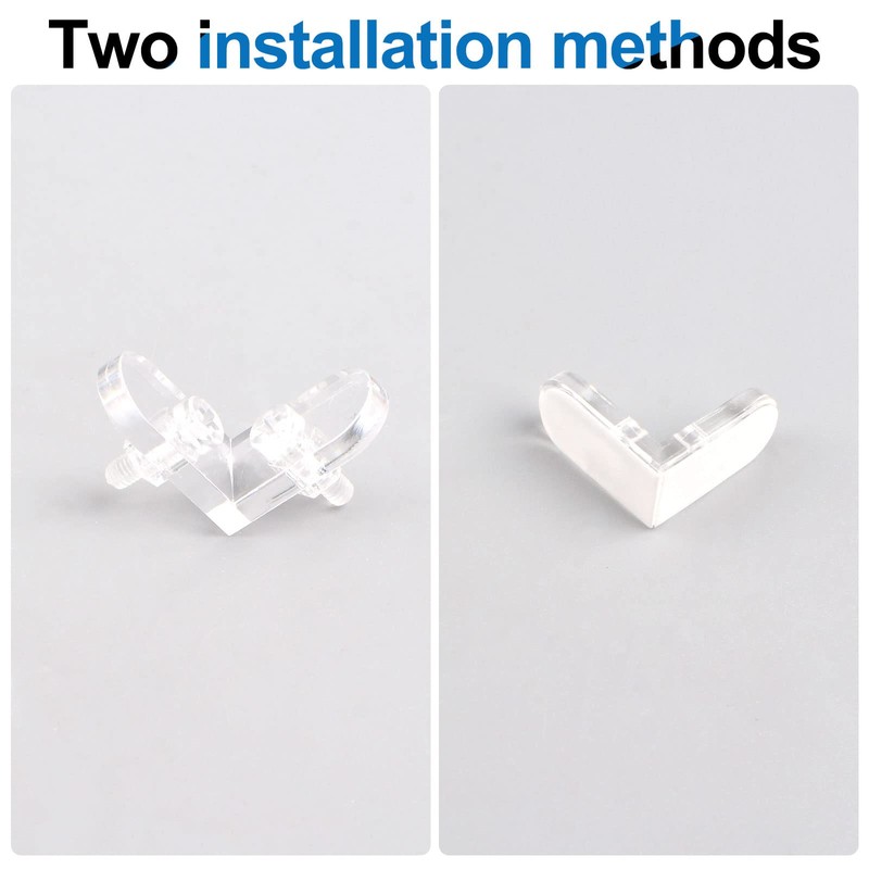 INCREWAY L Brackets Transparent 20Pcs Clear Acrylic Corner Bracket 90