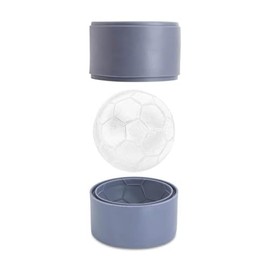 Kikkerland CU343 Set of 2 Ice Cube Moulds Football Design Grey