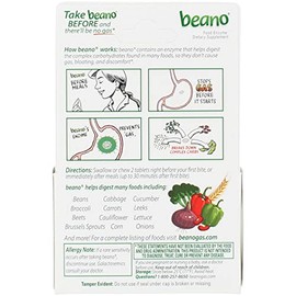 Beano Gas Prevention Tablets, 100 ct by Beano