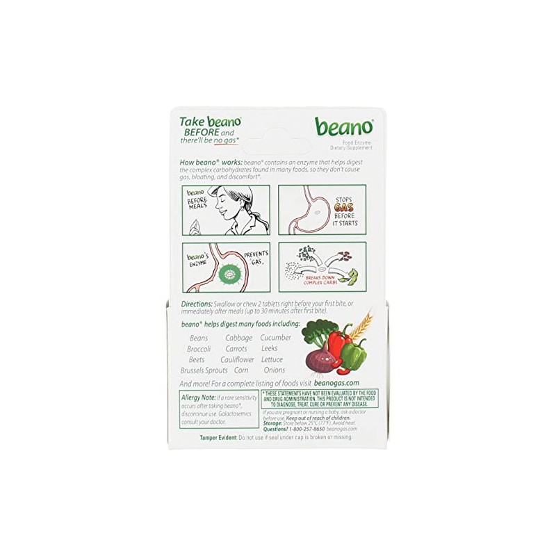 Beano Gas Prevention Tablets, 100 ct by Beano