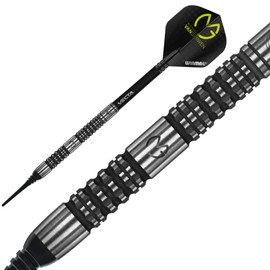 WINMAU Michael Van Gerwen MvG Absolute 22 g Professional Tungsten Softip Darts Set with Flights and Shafts