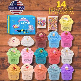 Unbranded Super Mini Butter Slime Kit Scented Party Favor Gifts Non Sticky 14 Pack NEW