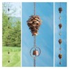 Tsudoku 1 PCS Metal Pine Cone Shaped Rain Chain Pine