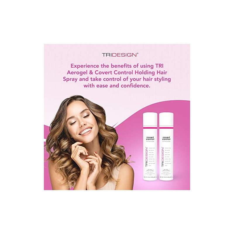 TRI Design Covert Control - Fast-Drying Hairspray for Women &