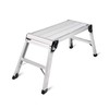 LEADALLWAY Work Platform Aluminum 30"x12"x20" Step Ladder Heavy Duty Foldable