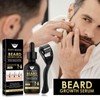 Beard Growth Serum&Beard Massage Derma Roller,Beard Care Nutritional Oil, Making