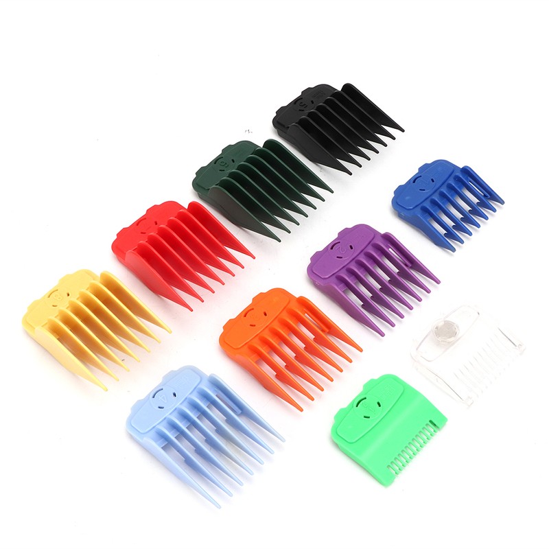 10pcs Limit Combs Hair Cutting Clipper Magnetic Guide Tools Barber