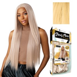 Sensationnel Shear Muse Goldkrush Lacewig - Jaiyana Deep Laceparting Hand Tied Ready to Wear Synthetic Prestyled Units (CREAMYBLONDE)