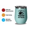 Snowboard Teal Wine Tumbler 12oz - i just want -