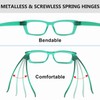 Gr8Sight Metalless Screwless Spring Hinge Reading Glasses for Women -