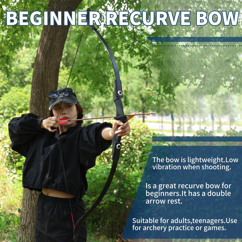 Adult Recurve Bow Can Be Used On Both Hands. The