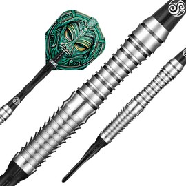 Shot! Tribal Weapon Toki Soft Tip Darts Set 90% Tungsten Center Weighted Professional Darts for Electronic Dartboard Made in New Zealand