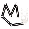 NUZAMAS Aluminum Alloy Multi-Angle Ruler, Angle Luiser Instant Template, Metal