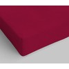 Max Color Cotton Fitted Sheet, Double, Burgundy