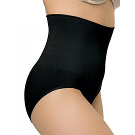 Instant Shaping Women's Plus Size Hi Waist Cinching BriefPllus, Black, 3X