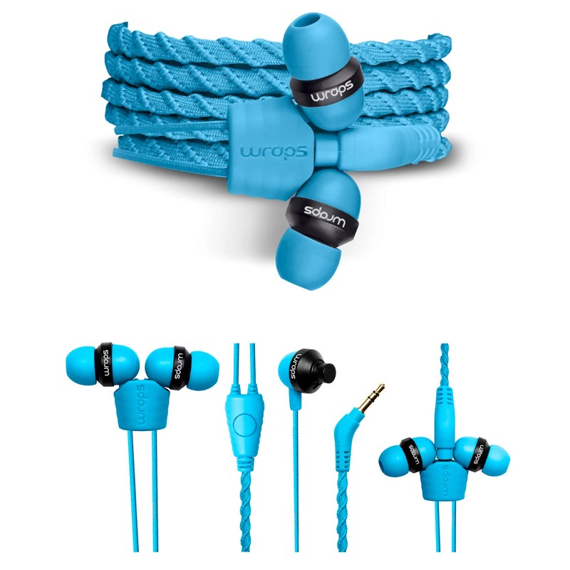 Wraps Talk (with Mic) Wristband Bracelet In-Ear Headphones (High Comfort