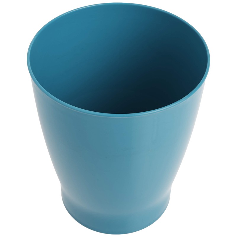 iDesign Round Plastic Waste Basket, The Franklin Collection – 7.7"