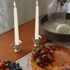 Ivory 10-inch Set of 8 Cone-Shaped Candles, Perfect for Dinner