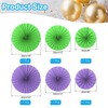 PATIKIL 8"/12"/16" Paper Fans Hanging Decoration, 6 in 1 Set