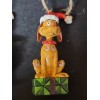 Jim Shore Dr Seuss Max The Dog Wear Santa Hat
