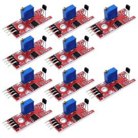 10x Linear Magnetic Hall Effect Sensor Module KY-024 Compatible with Android Compatible with Raspberry Pi ESP8266 Microcontrollers Set