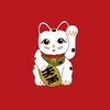 CafePress Maneki Neko Cat Magnet 2.25" Round Magnet, Refrigerator Magnet