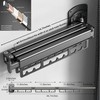 Puixieom Mounted Wall Drying Rack, Laundry Hanger Dryer Rack, Laundry
