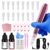 Eyebrow Microblading Tattoo Gun Kit, Semi-Permanent Eyebrow Tattoo Kits for