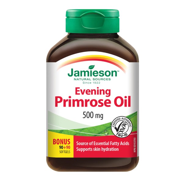 Jamieson Evening Primrose Oil 500mg 90+90 Softgels
