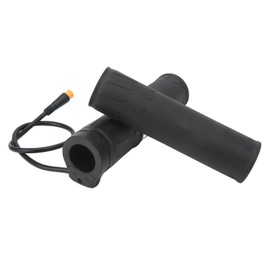 Qinlorgo Electric Bike Twist Throttle, Electric Bike Throttle Grip Split for 22.2mm Handlebars