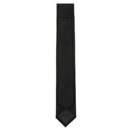 Venti 001030 Men's Structured Tie Plain Fashionable Textured Pattern, black