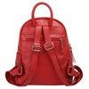 Samantha Look Women's Genuine Leather Backpack | | 019574, red