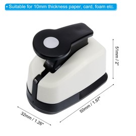 PATIKIL 9mm Circle Punch Circle Hole Paper Punch Hole Puncher Shape Punch for Craft Scrapbooking DIY Card Making