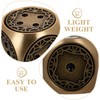 Vaguelly Set Brass Dice, Antique Dice, Metal Dice, Golden