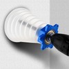 Transparent Drill Dust Cover Set, Six Sided Ear Hole Design,