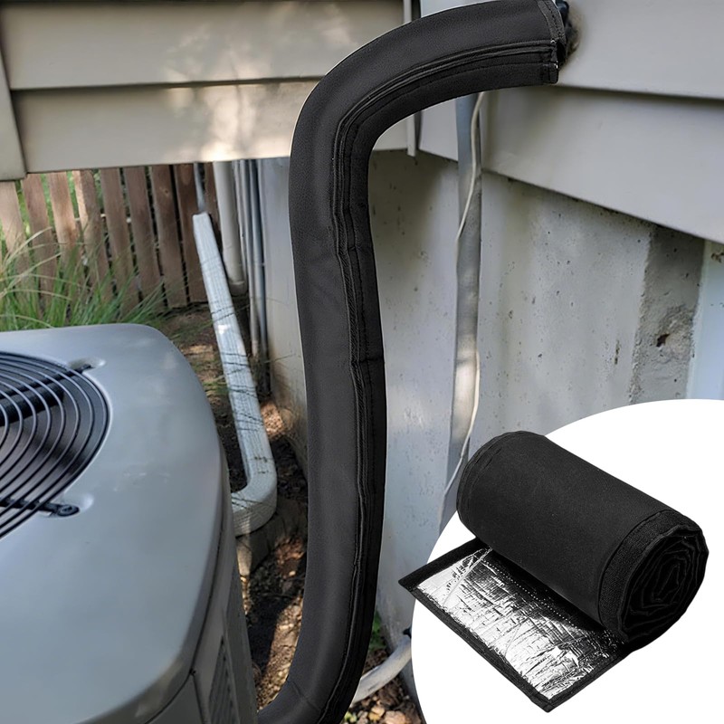 3 Layers HVAC Copper Pipe Insulation Cover, Waterproof 600D Oxford