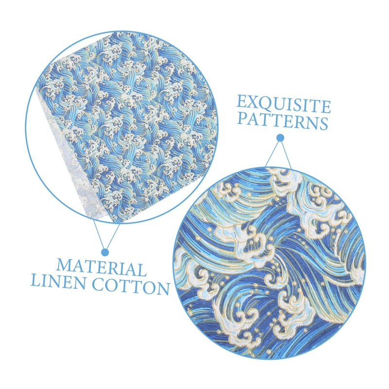 jojofuny 3 Sheets DIY Fabric Foil Print for Quilting Sewing