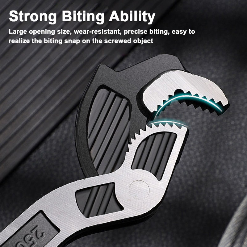 Multifunctional Wrench 40CR Chromium Vanadium Steel Self-Adjusting Wrench Quick Opening