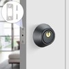 2 Pcs Round Corner Deadbolt Strike Plate, 1" X 2