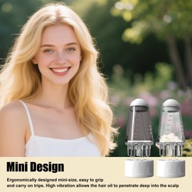 Hair Oil Applicator and Scalp Massager, 2PCS Scalp Massage Comb with Roller Ball, Home Salon Hair Care Tool with Graduated Scale, Twist-On Top Tip Cap