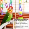 SunGrow Rainbow C-Clips Plastic Chain Links, Bird Swing & Climbing