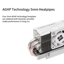 Thermalright HR10 2280 PRO SSD Cooler,2280 SSD Heatsink Cooler,Double-Sided Heat Sink,4 Heat Pipes, with Thermal Silicone Pad for 2280 SSD PC and Computer,High Performance SSD Cooler
