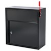 yeshine Large Capacity Wall Mounted Locking Mailbox with Mail Flag