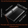 Baoswi Basket Labels Clip On,50PCS Clear Plastic Bin Clip Labels
