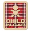 [Magnet] Check Pattern CHILD IN CAR Child Car Magnet Sticker