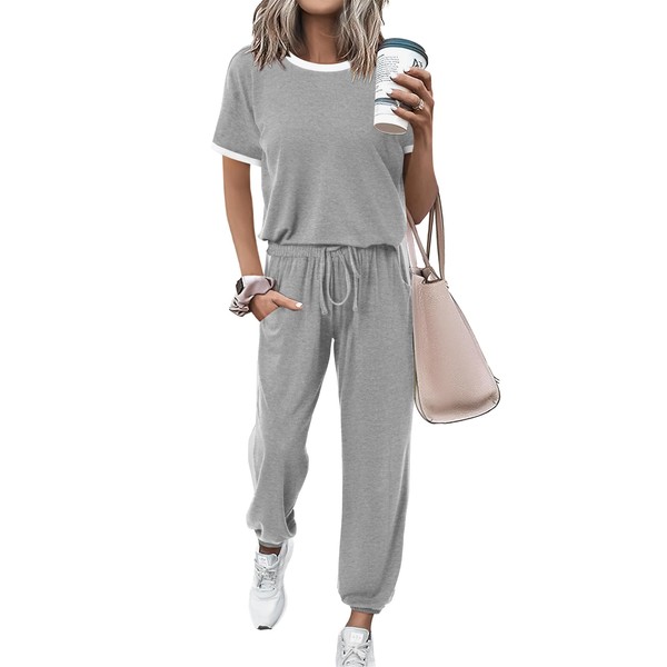 MASCOMODA Womens 2 Piece Outfits 2024 Summer Tracksuit Sets Short
