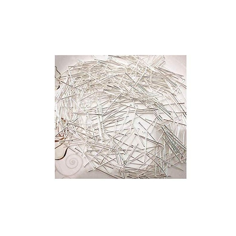 LASSUM LASSUM 330 PCS Silver Plated Head Pins Findings, 32mm